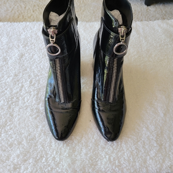 Dolce Vita Black Leather Heeled Boot - Picture 10 of 13